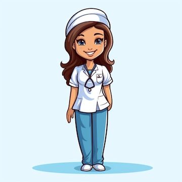 Free vector nurse clipart painting isolated | Premium AI-generated ...