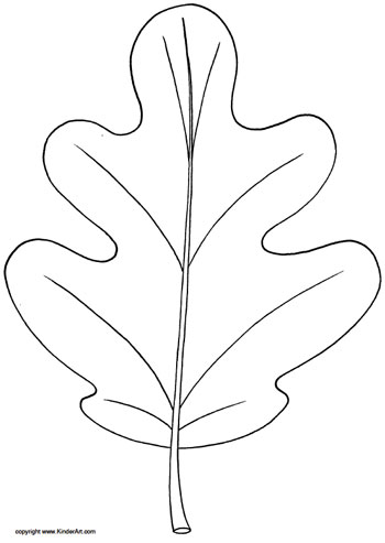 oak leaf template printable