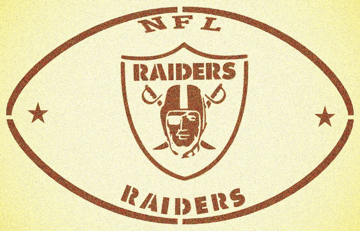 oakland raiders stencil