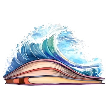 ocean book cliparts
