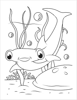 Ocean Coloring Book: Fish &amp; Underwater Sea Animals to Color for Kids Ages  4-8 (Coloring Books for Kids) : Press, Golden Age, Willow, Enchanted, Mack,  ...