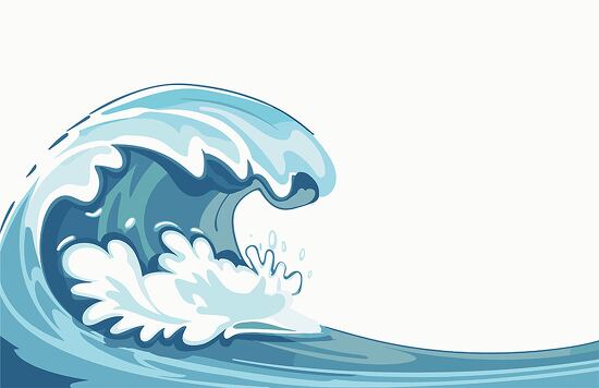 ocean wave clipart