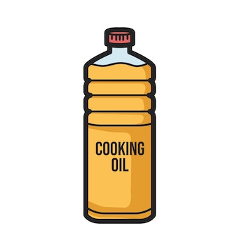 Premium Vector | Bottle of Cooking Oil Clipart