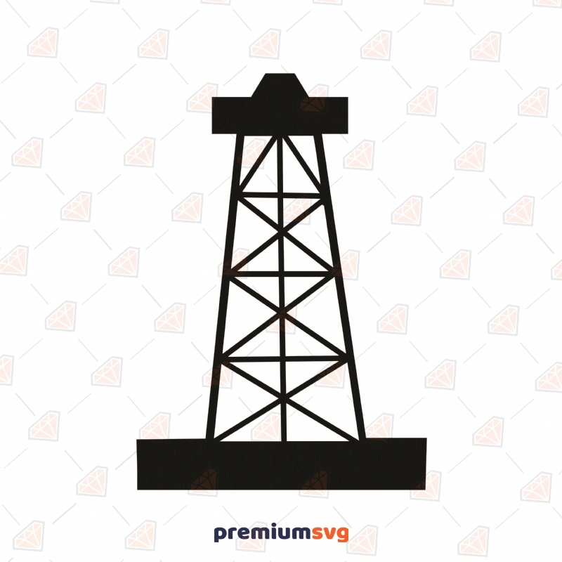 Oilfield SVG Cut and Clipart File, Oilfield Vector Instant ...