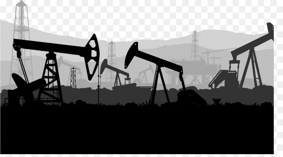 oilfield silhouette cliparts
