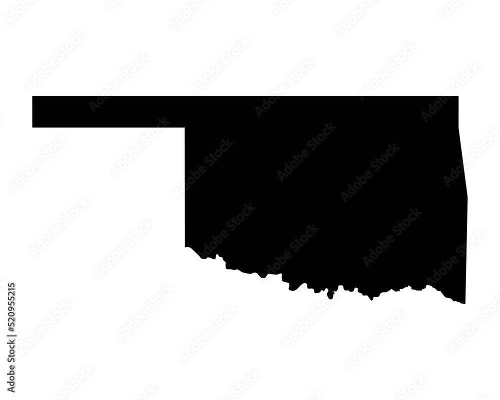 oklahoma map cliparts