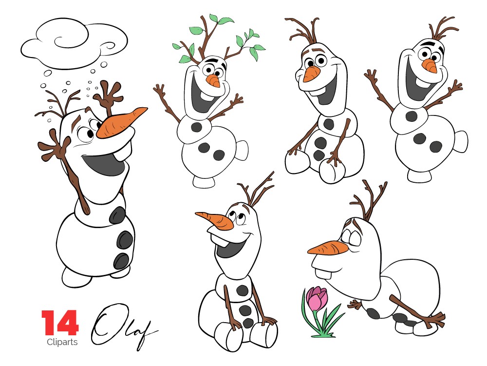 14 Olaf SVG Cut Files | Olaf Vector Clipart Download | Disney ...