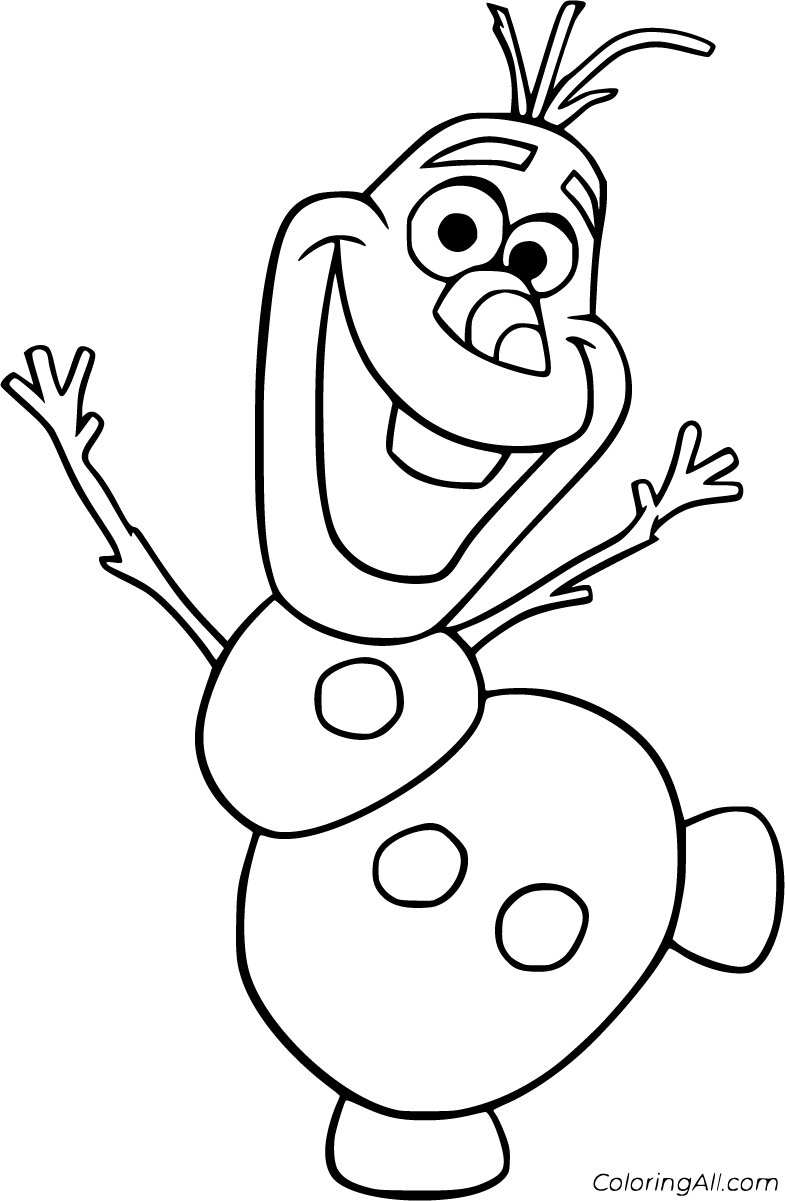 olaf coloring pages
