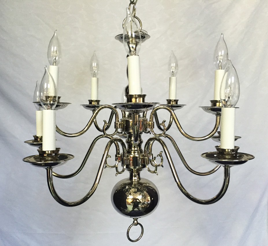 Old Virginia 10 Light Medium Vintage Chandelier
