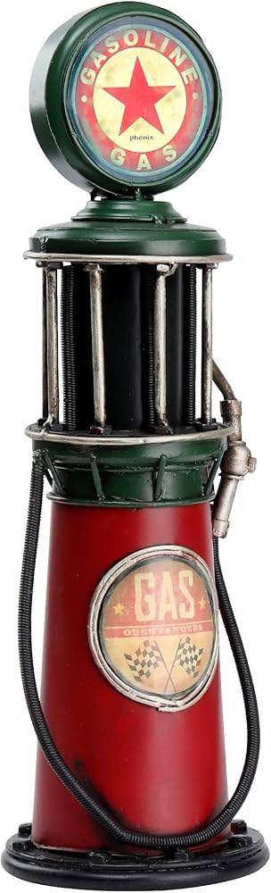 PARSAHO Gas Pump Model Home Decoration Money Bank Metal Gas Station Petrol  Pump Petroliana Statue Old Fashioned : Amazon.de: Home &amp; Kitchen