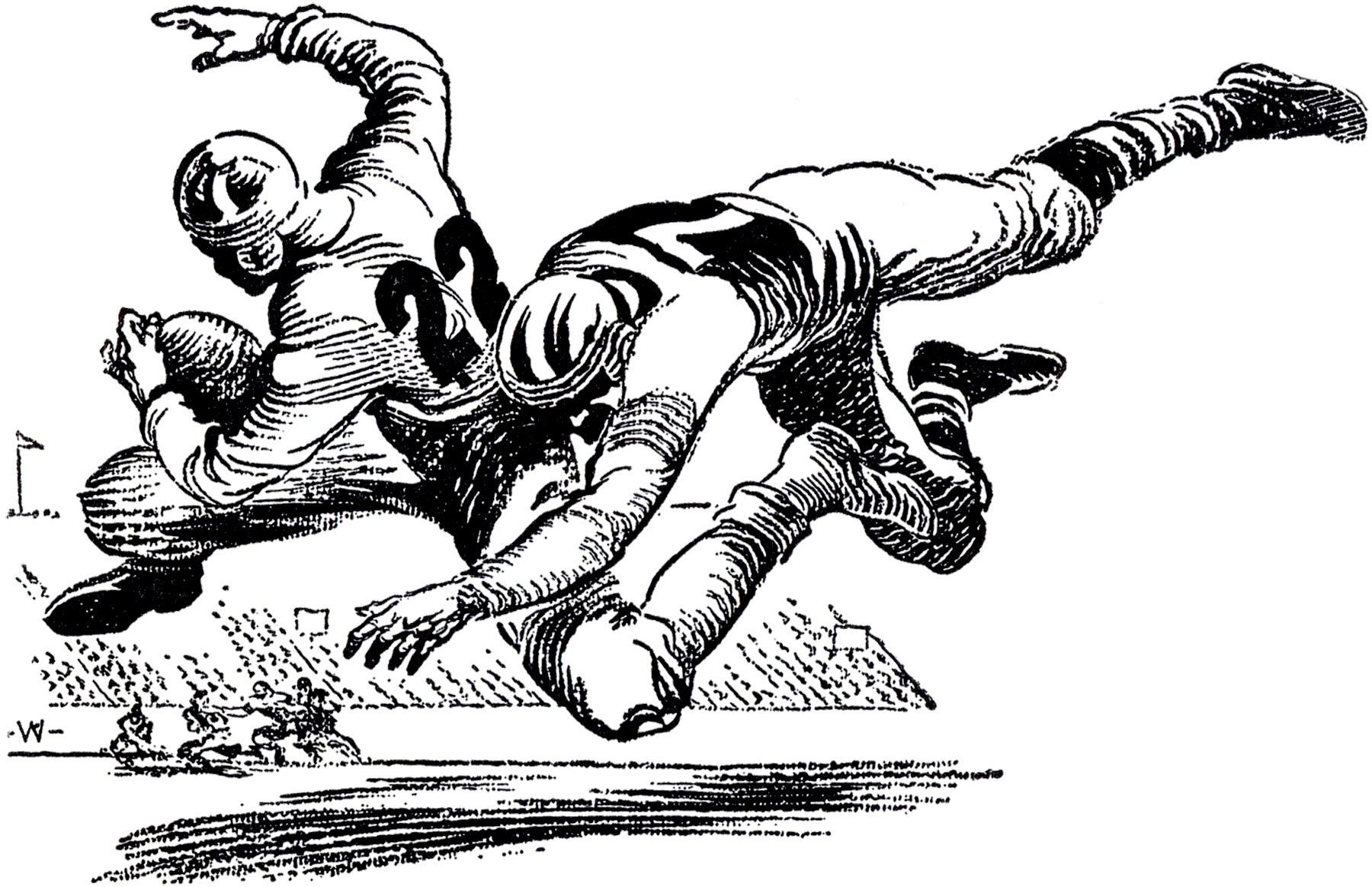 old football cliparts
