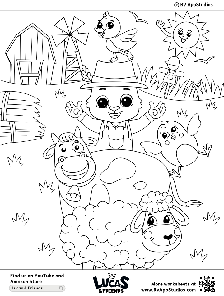 old macdonald had a farm coloring pages