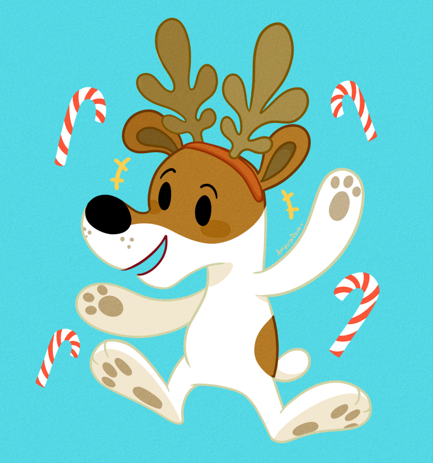 olive reindeer cliparts