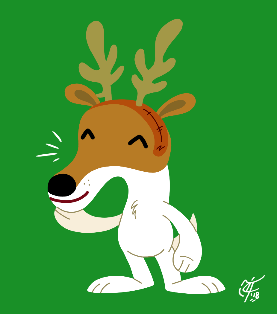 olive reindeer cliparts