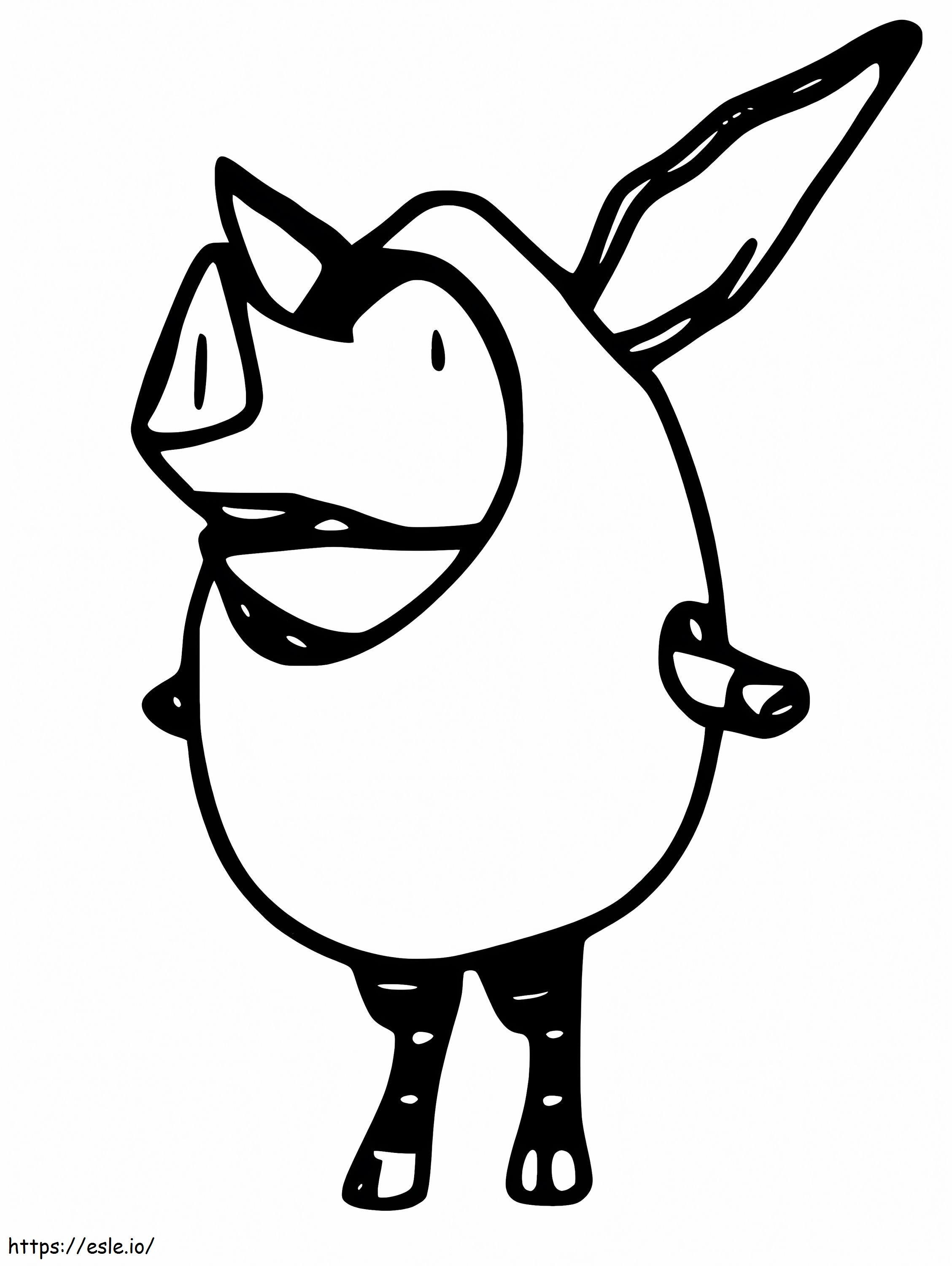 olivia pig coloring pages