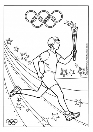 olympic coloring pages for kids