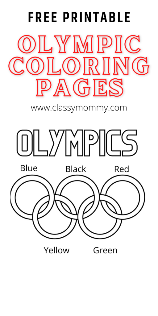 olympic rings coloring pages