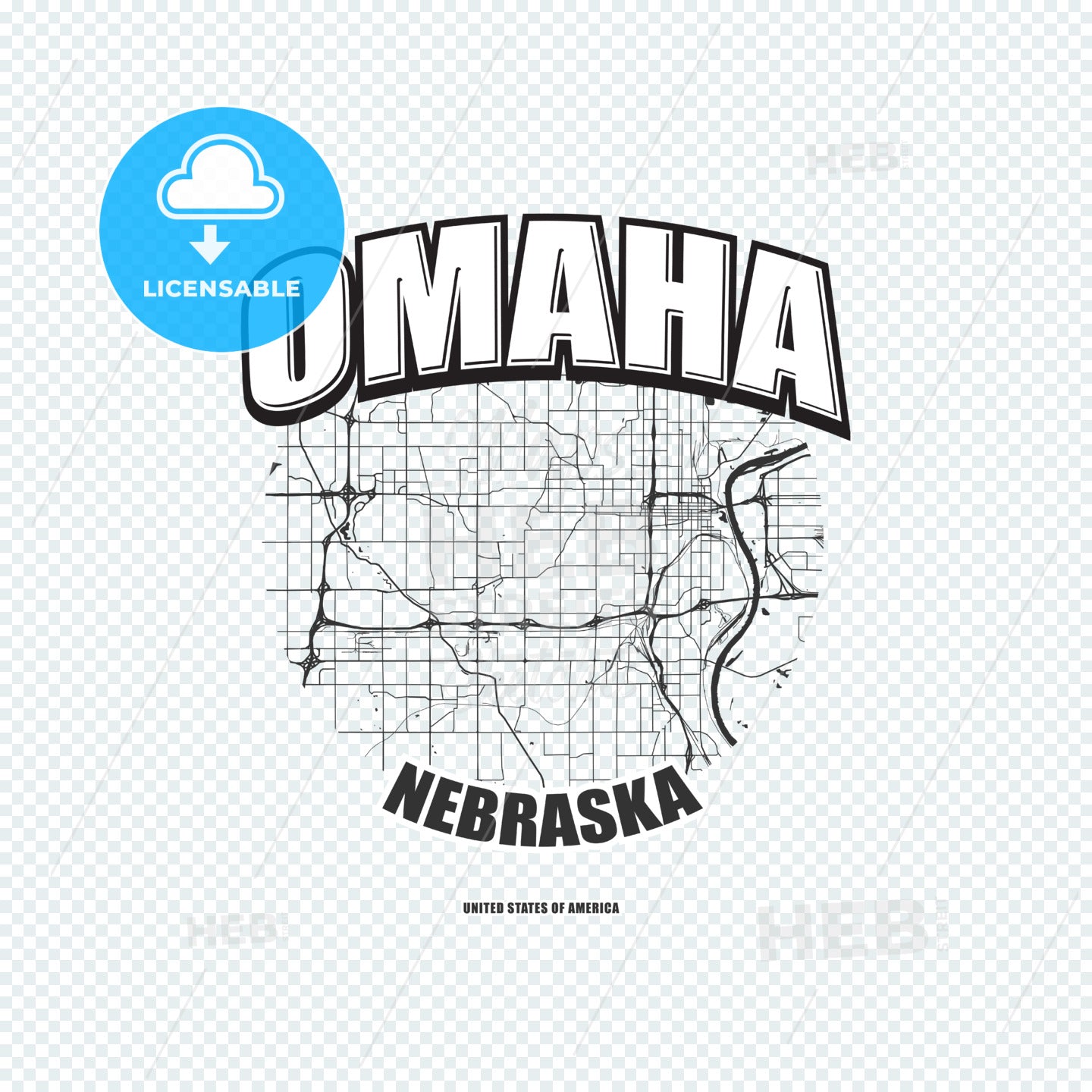 Omaha, Nebraska, Logo Artwork
