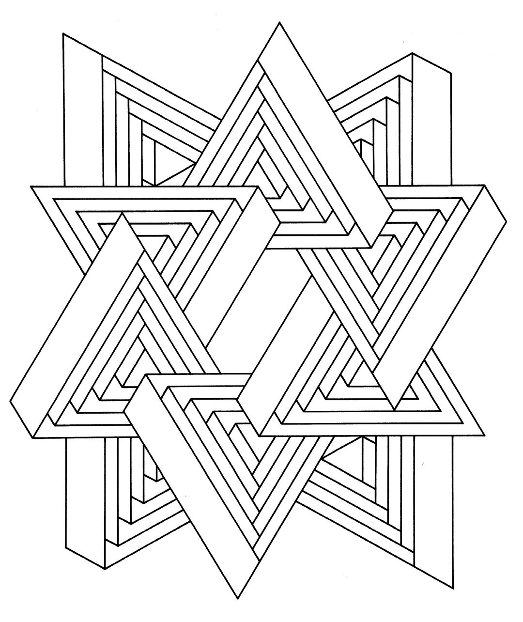 op art coloring pages