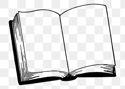Open book clipart, vintage stationery | Free Vector - rawpixel