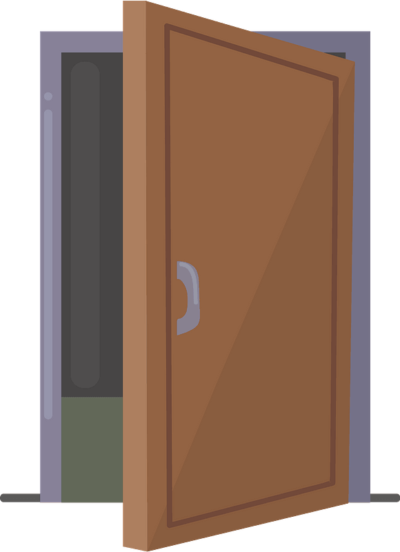Open door - Free vector clipart images on clipart library.com