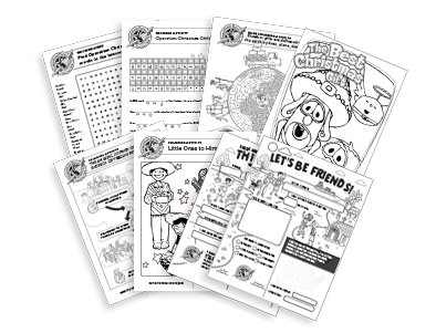 operation christmas child coloring page