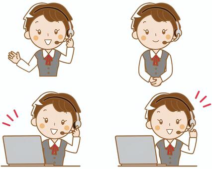 Operator Vectors, Clipart &amp; Illustrations for Free Download - illustAC