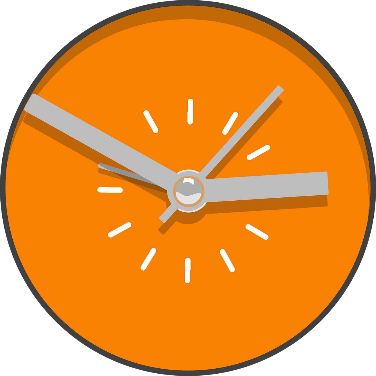 orange clock cliparts