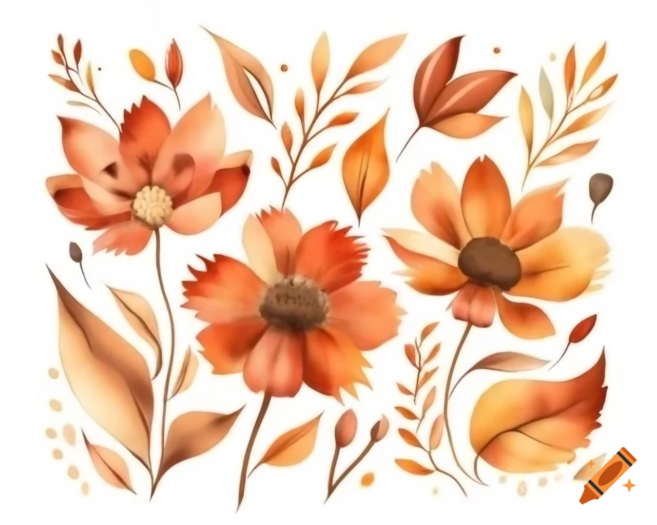 Floral Pattern Clip Art on Craiyon