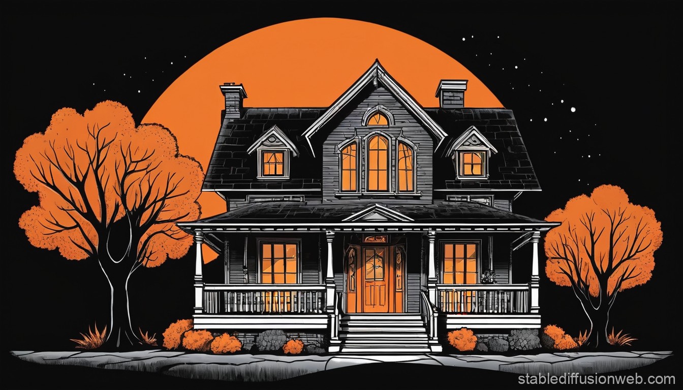 orange house cliparts 2024