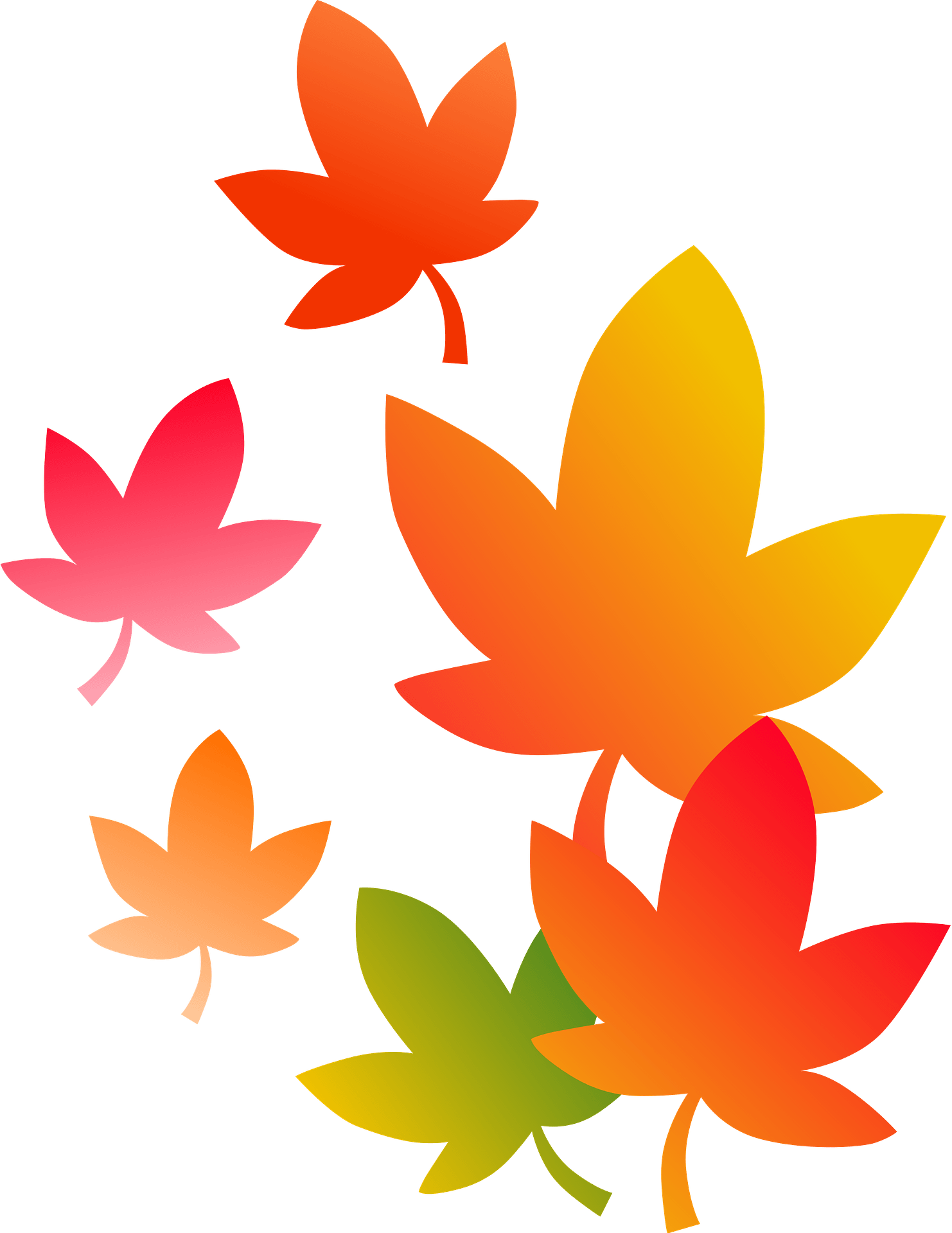 orange leaves cliparts 2024