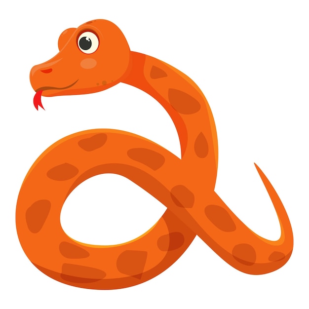 orange snake cliparts