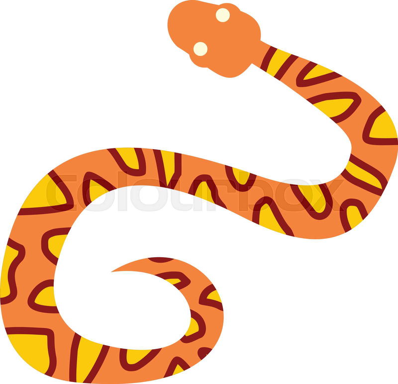 orange snake cliparts