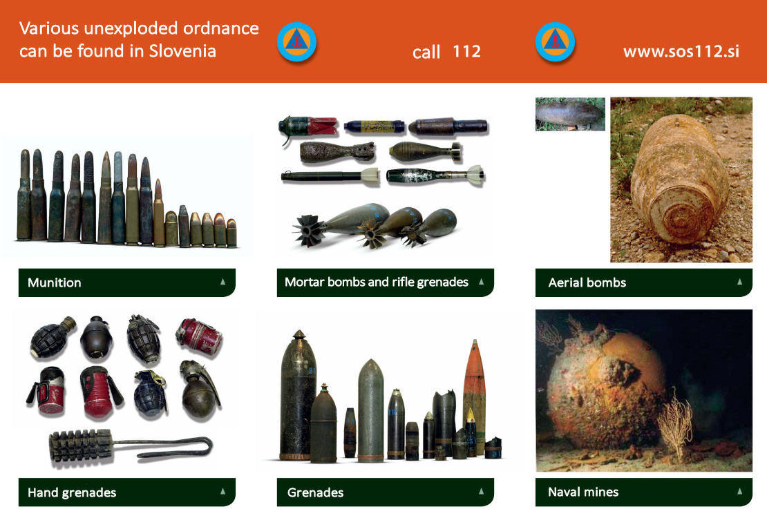 Policija - Be careful when finding unexploded ordnance from the ...