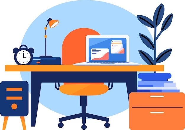organized office cliparts