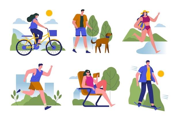 outdoor activities cliparts