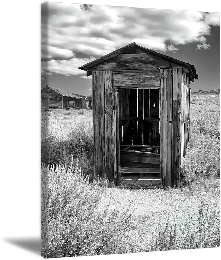 Farmhouse Bathroom Wall Art Outhouse Bathroom Wall Art Farmhouse ...