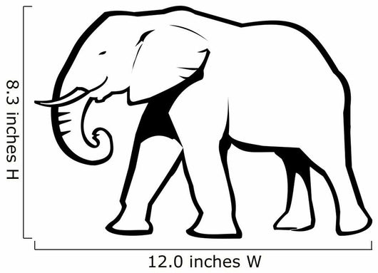 outline of a elephant