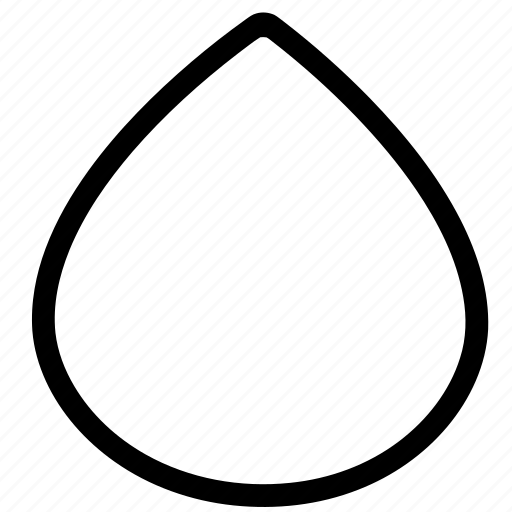 outline of a raindrop