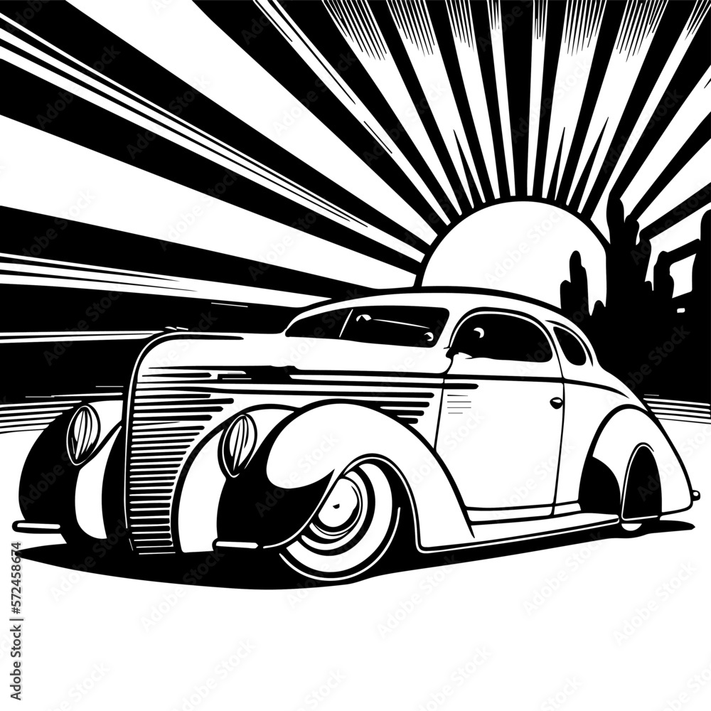 outline of car