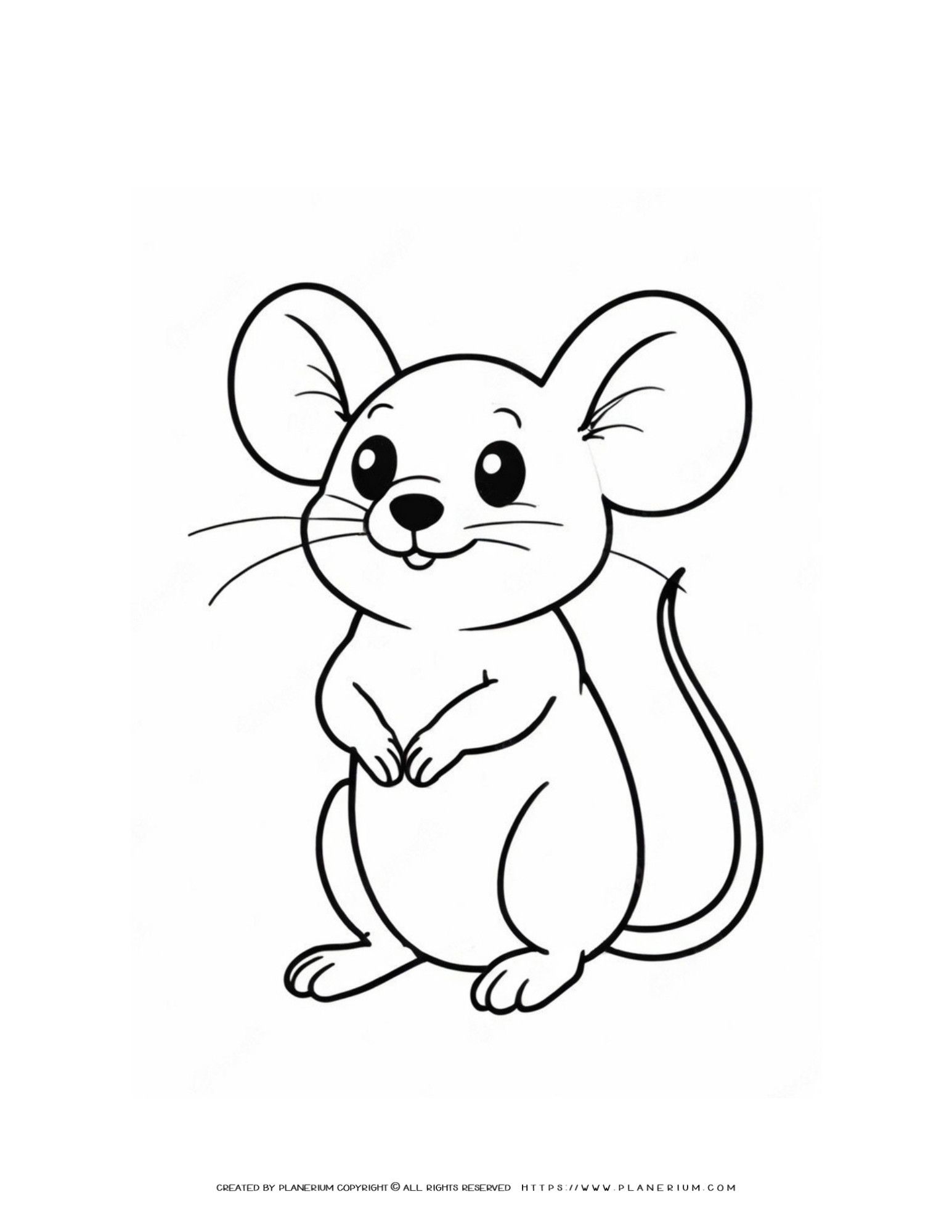 Boost Learning &amp; Creativity with Cute-Mouse-Outline-Animal ...