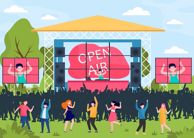 Large Outdoor Event Vectors &amp; Illustrations for Free Download ...