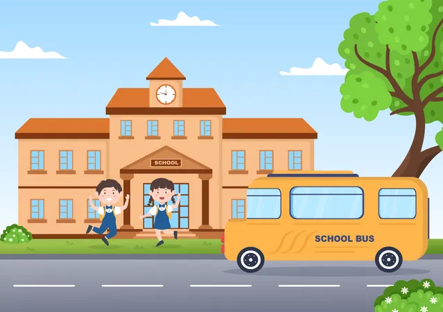 outside school cliparts