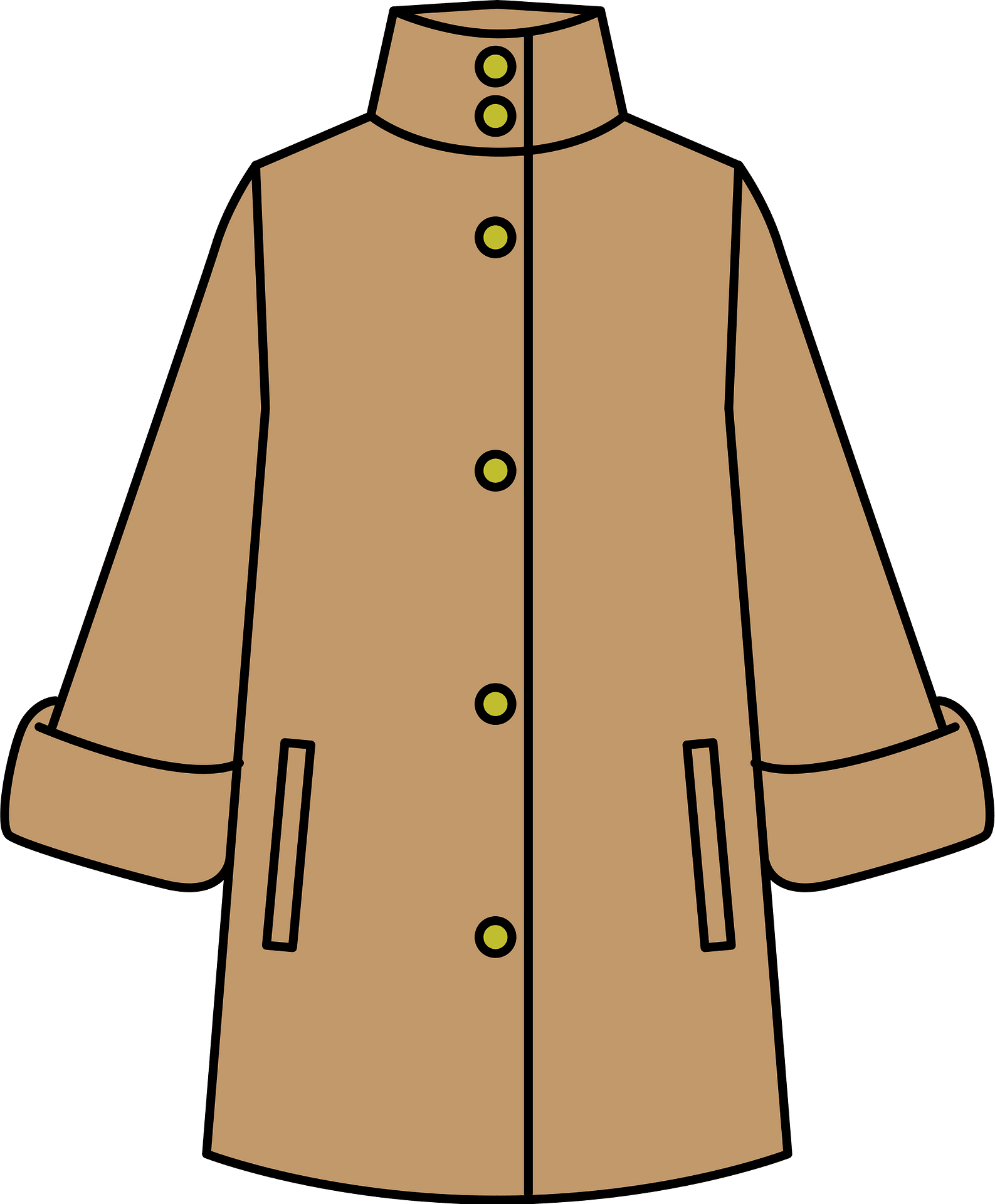 Brown Coat - Free vector clipart images on clipart library.com