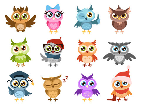 owls pictures cartoons