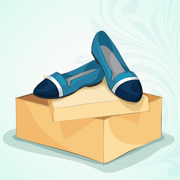 packing shoes cliparts