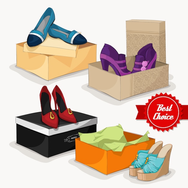 Packing Shoes Vectors &amp; Illustrations for Free Download | clipart library