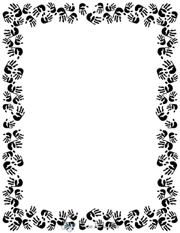 page border black and white