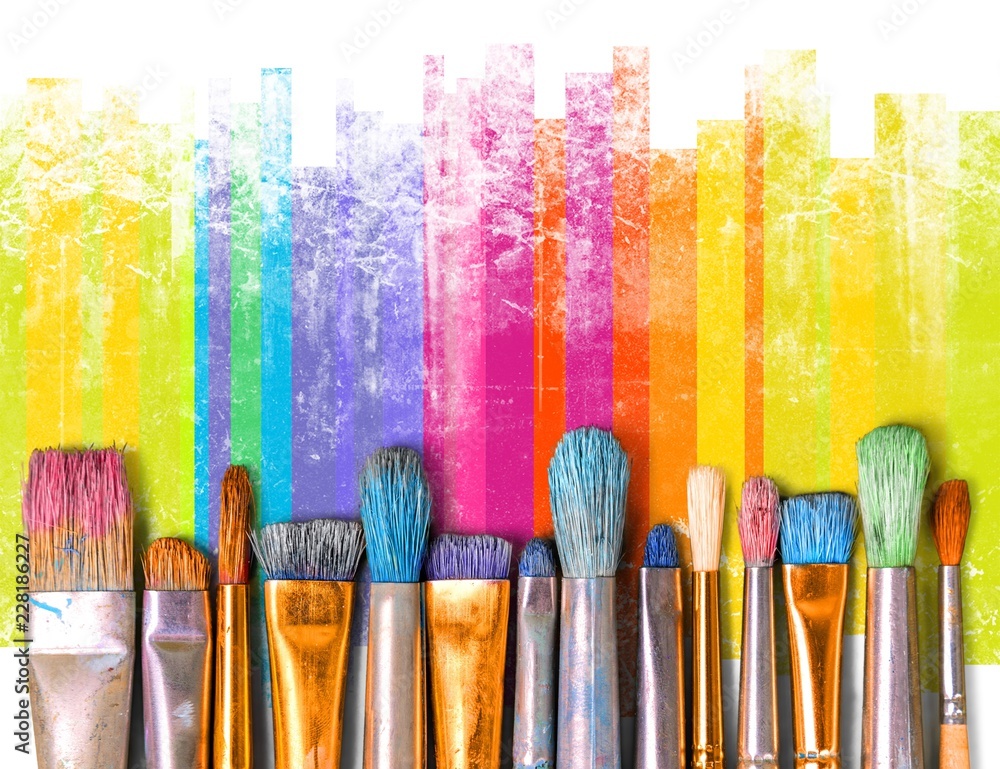 Paintbrush art paint creativity craft backgrounds exhibition Stock ...