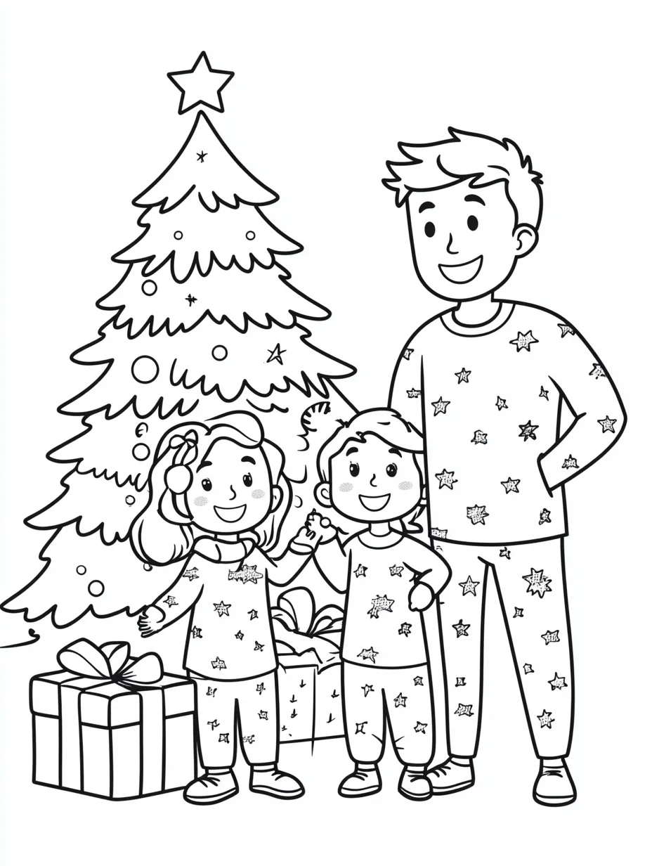 22 Pajama Coloring Pages - Free Printable PDFs